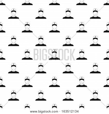 Man valet pattern. Simple illustration of man valet vector pattern for web