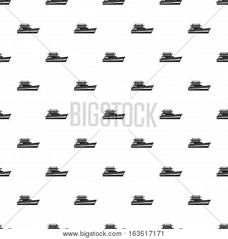 Great powerboat pattern. Simple illustration of great powerboat vector pattern for web