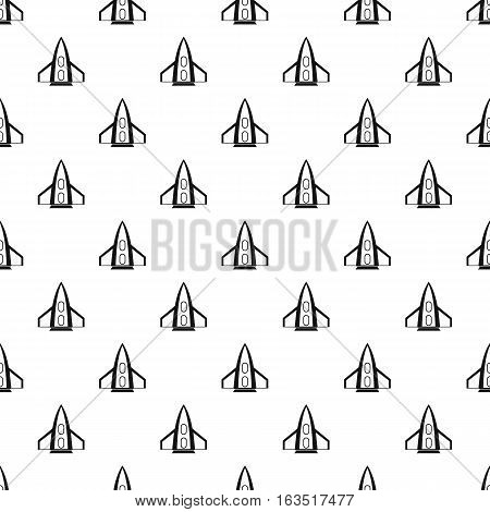 Space rocket for fly pattern. Simple illustration of space rocket for fly vector pattern for web