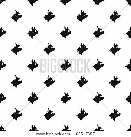 Pinscher dog pattern. Simple illustration of pinscher dog vector pattern for web
