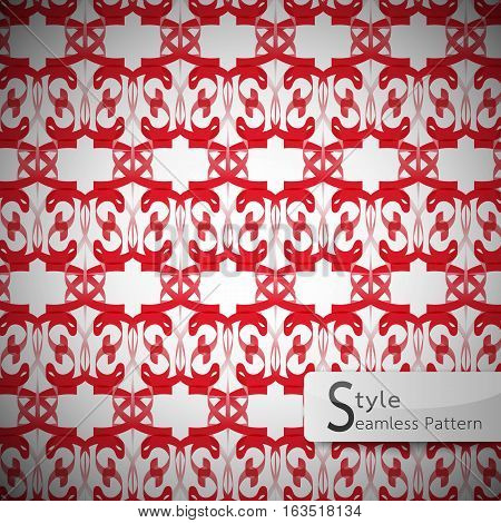 red mesh geometric seamless pattern vector illustration