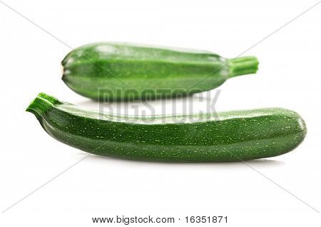 Cukini, isolated on white