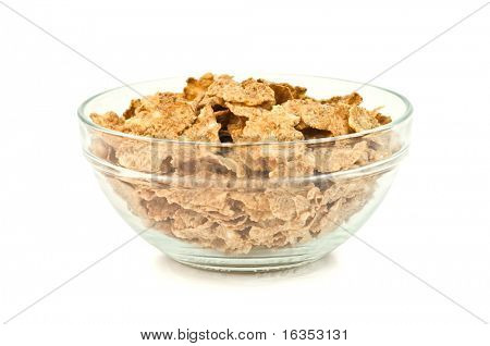 oatflakes beyaz izole plaka üzerinde