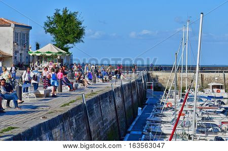 La Flotte France - september 25 2016 : the picturesque port