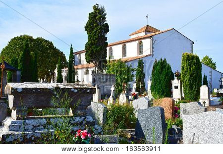 Loix France - september 26 2016 : the cemetery