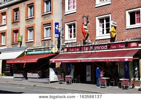 Gournay en Bray France - september 7 2016 : the picturesque city in autumn