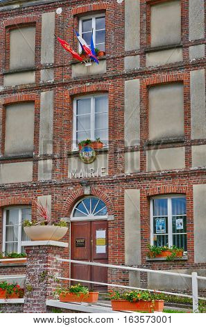 Cailly France - june 23 2016 : the city hall
