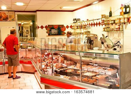 La Flotte France - september 27 2016 : pork butcher