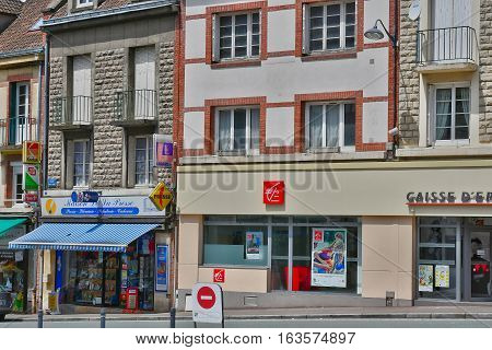 Neufchatel en Bray France - june 23 2016 : the city in summer