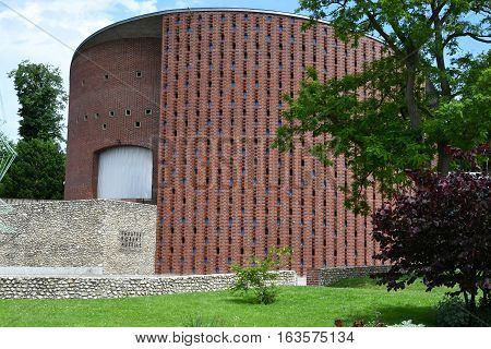 Neufchatel en Bray France - june 23 2016 : the theater