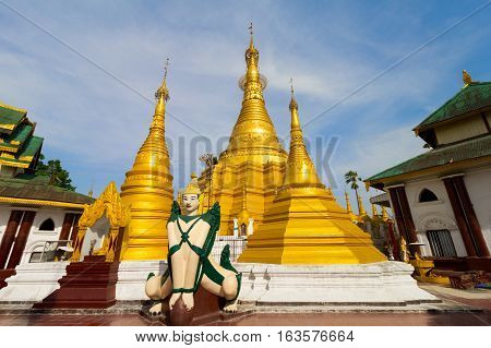 Wat Ja Dee Thong temple in Myawaddy, Myanmar