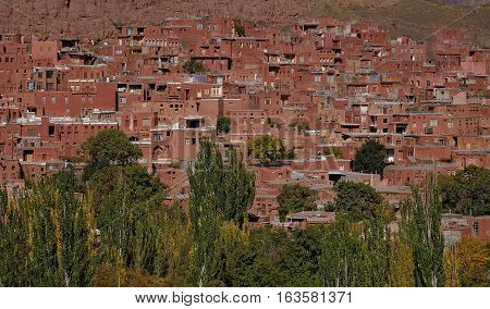 The red village name Abyaneh It's UNESCO world heritage site Iran