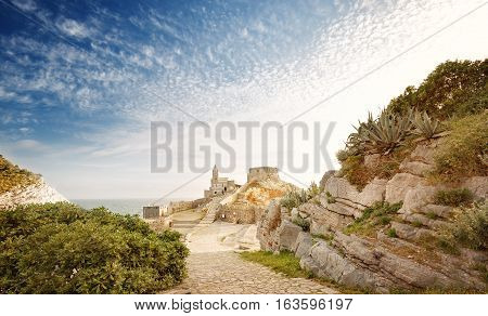Beautisul Sunset in Portovenere Liguria Italy, Europe