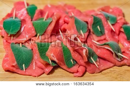 Homemade Veal Saltimbocca Alla Romana