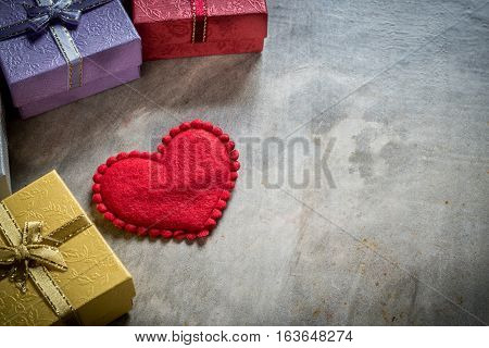 Valentine Day Background, Red Heart With Red White Rose