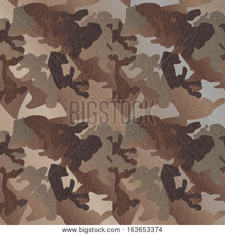 Camouflage pattern background clothing print repeatable camo glamour grunge of scratch vector. Olive brown grey