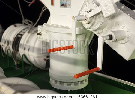 Part Of The Big Ferry, Saving Boat On The Ferry Boat