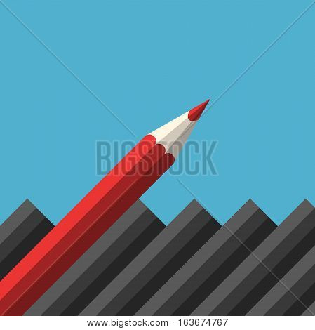 Unique Red Sharp Pencil