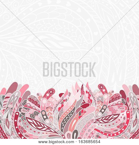Abstract hand-drawn zentangle background. Vector illustration. Doodle pattern.