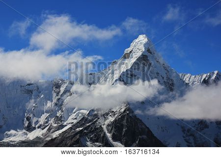 Scene in the Everest National park Nepal.