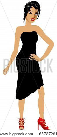 Asianwomanblackdress
