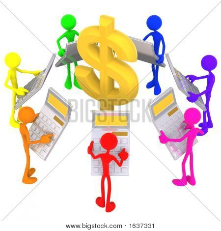 Dólar de contabilidade de todo o espectro