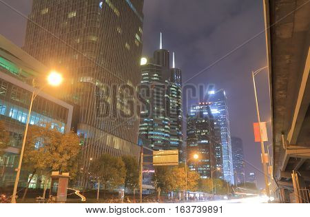 Modern architecture cityscape in Guomao business district Beijing China