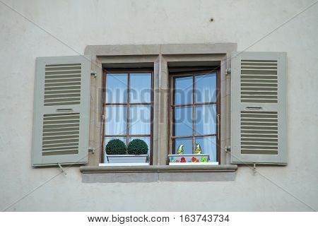 A cute window on the old street