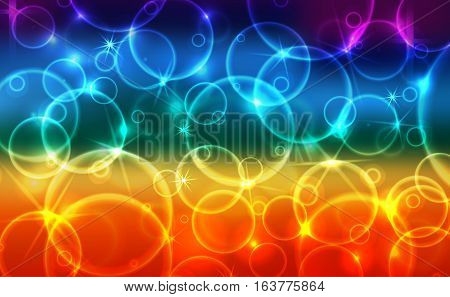 Abstract soft bokeh and lights. Vector illustration.