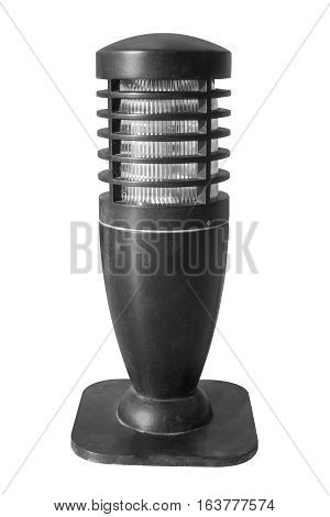 Floor lamp for walkway or decorate garden on white work with clipping path.