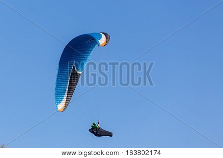 One Paragliding In The Sky