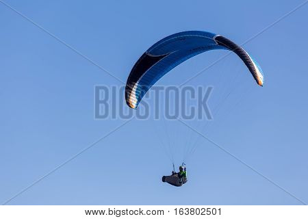 One Paragliding In The Sky