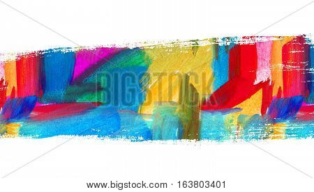 Abstract Oil Painting. Brush Stroke. Blurred Spot