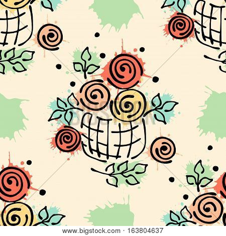 Vector Seamless Pattern, Graphic Illustration