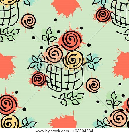 Vector Seamless Pattern, Graphic Illustration