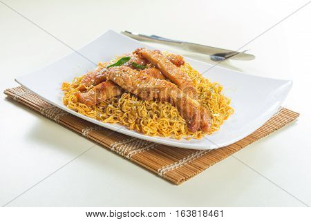 a chinese cuisine photo of fried noodles