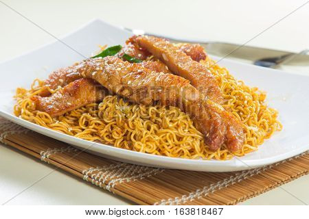 a chinese cuisine photo of fried noodles