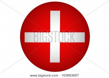 Switzerland national flag illustration symbol. Switzerland .
