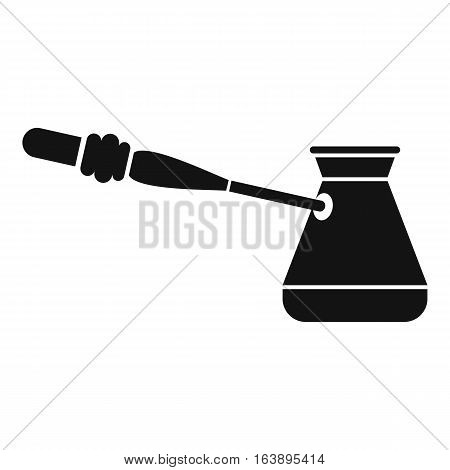 Coffee cezve icon. Simple illustration of coffee cezve vector icon for web