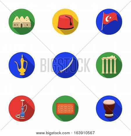 Trash and garbage set icons in flat design. Big collection of trash and garbage vector symbol stock illustration
