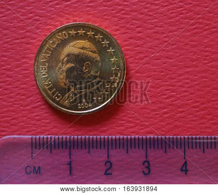 Pope John Paul Ii 50 Cents Coin