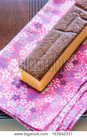 Castella - Traditional Japanese Sponge Cake In Nagasaki.