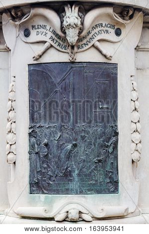 Historic Relief In Florence, Italy