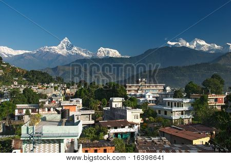 Miasta Pokhara, Nepal