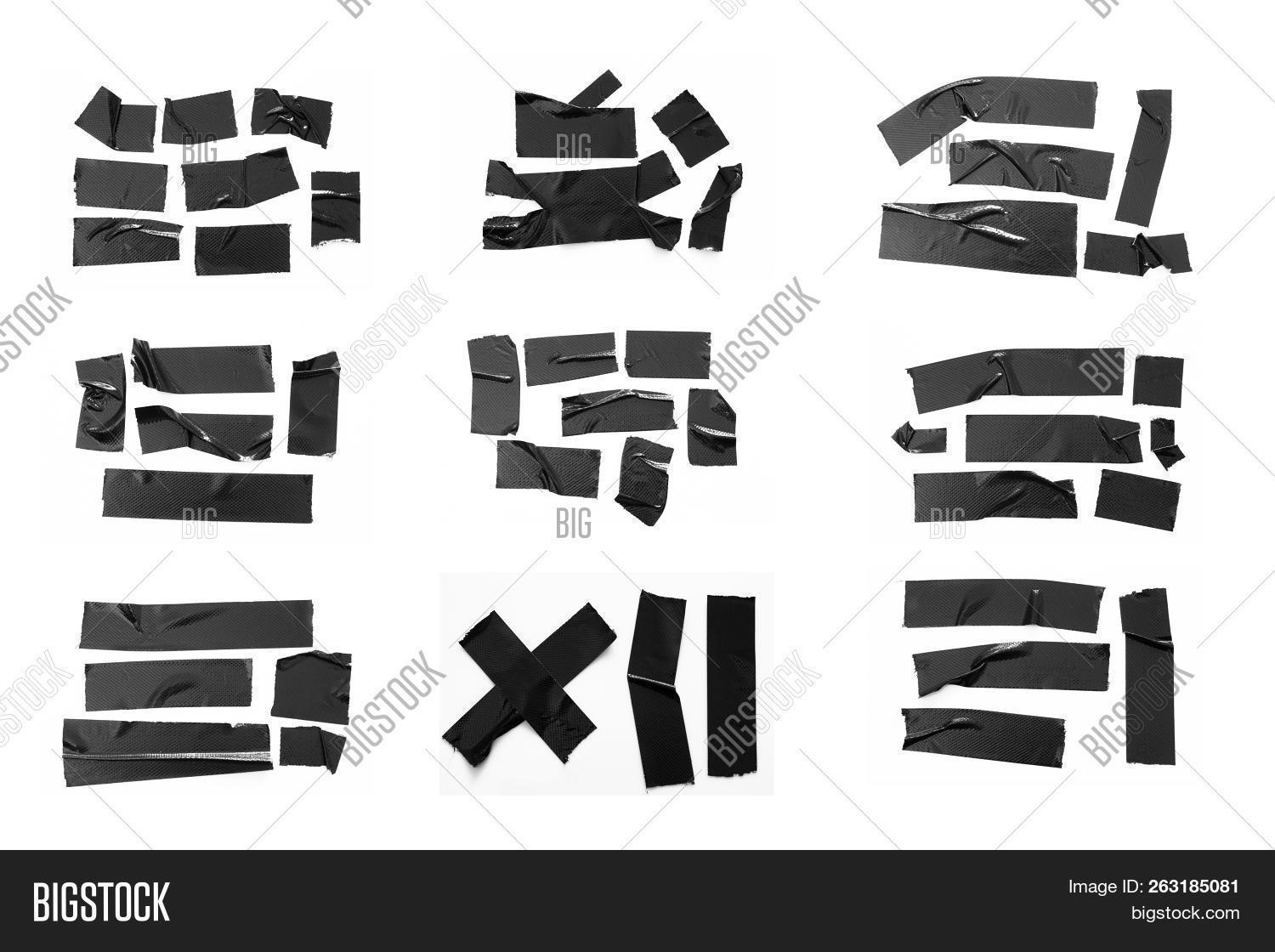 Set Black Tapes On Image & Photo (Free Trial) | Bigstock