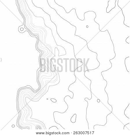 Topographic Map.map Line Of Topography. Vector Illustration