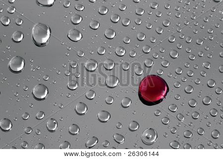 gotas de agua y vino