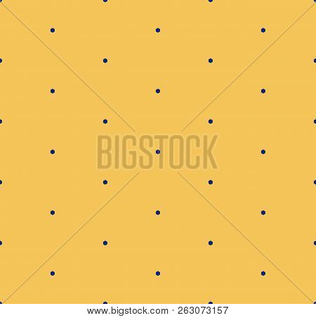 Vector Minimalist Geometric Seamless Pattern With Tiny Hexagons, Dots. Bright Colorful Funky Style T