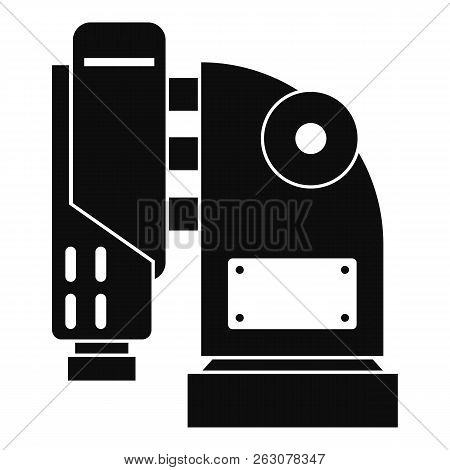 Pneumatic Hammer Machine Icon In Simple Style Isolated On White Background Illustration