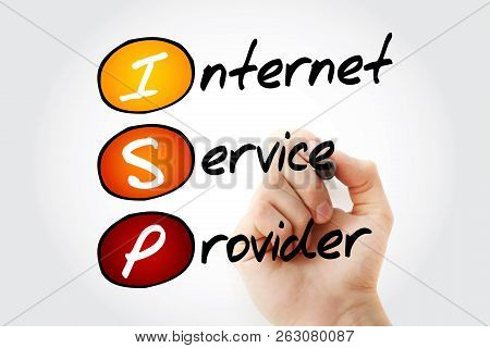 Isp - Internet Service Provider, Acronym Technology Concept Background
